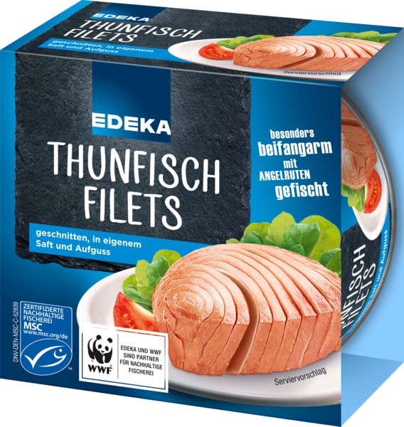 EDEKA tuna fillets in their own juice and infusion Sourcing